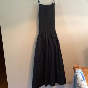 J Crew cotton sundress, black, medium, pockets.